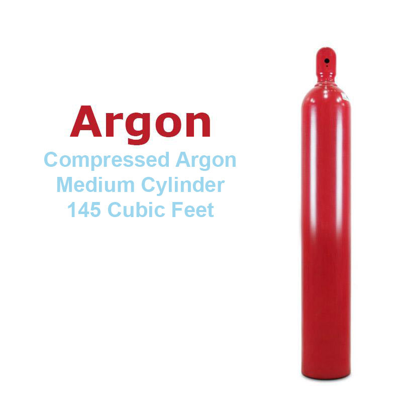 Compressed Argon - Medium Cylinder - 125 Cubic Feet